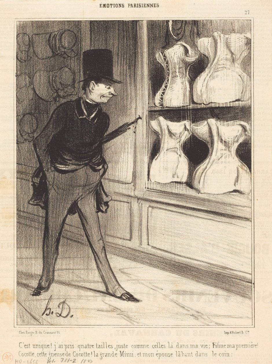 É único! Tirei quatro tamanhos... de Honoré Daumier