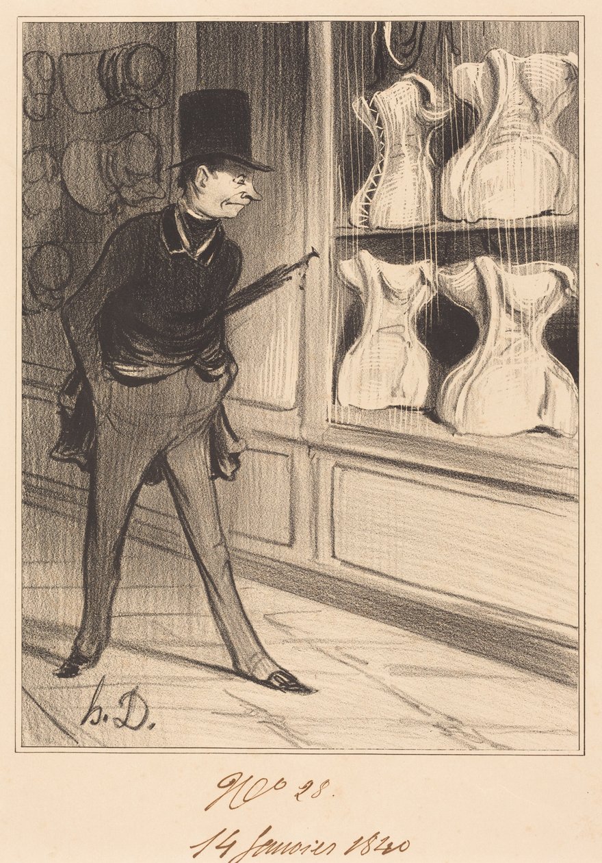 É único! Escolhi quatro tamanhos... de Honoré Daumier