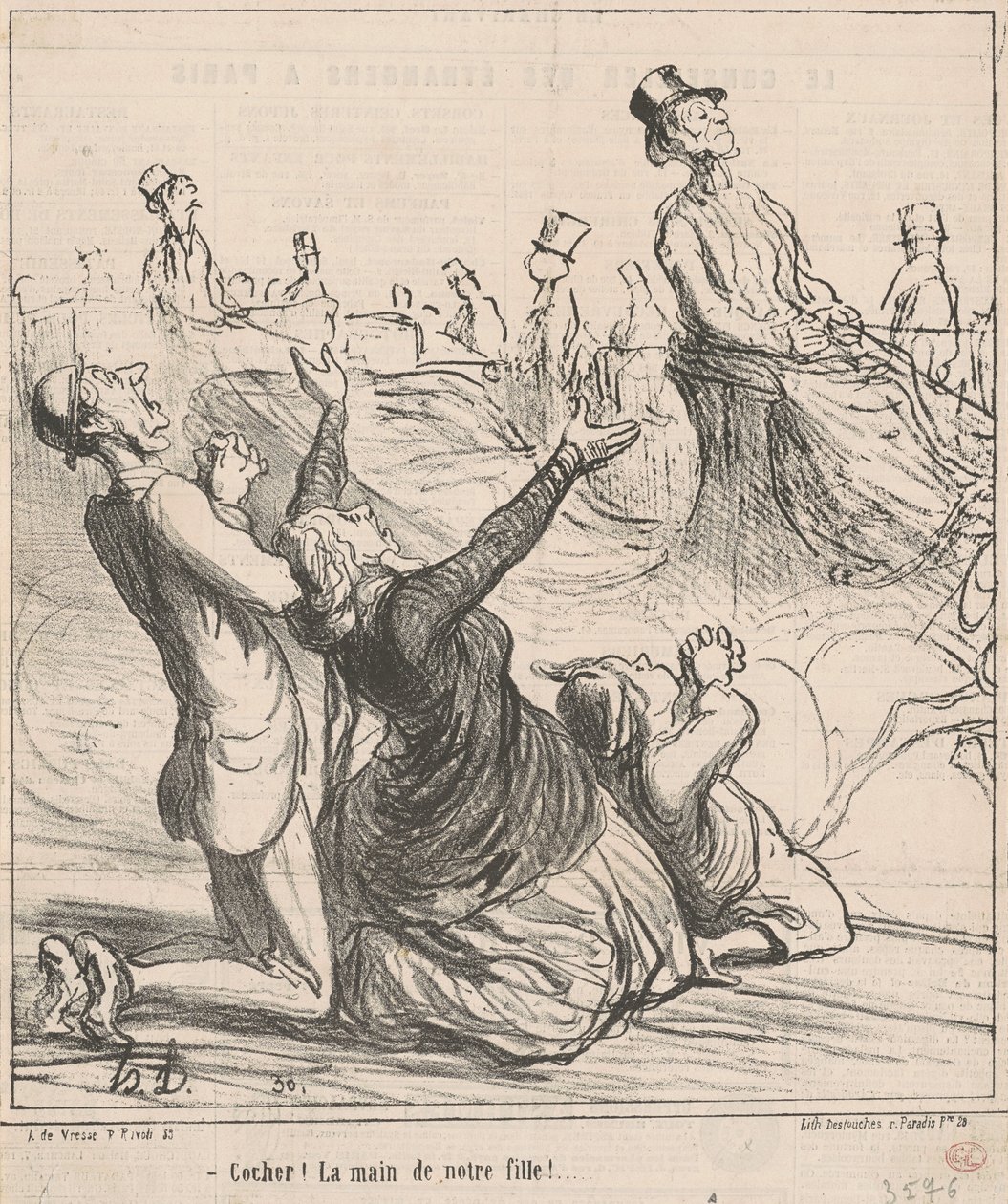Verificar! A mão da nossa filha! de Honoré Daumier