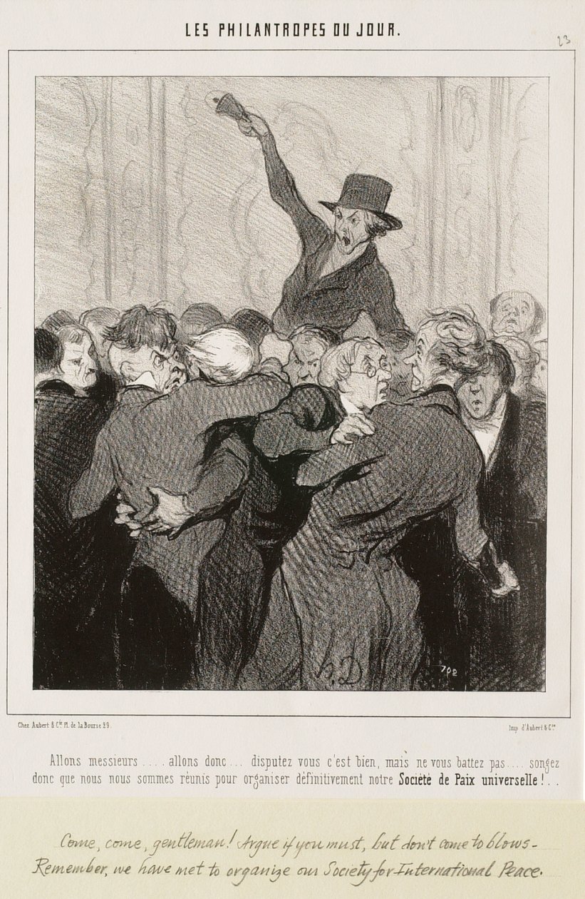 Vá lá, senhores... Discutam, é bom de Honoré Daumier