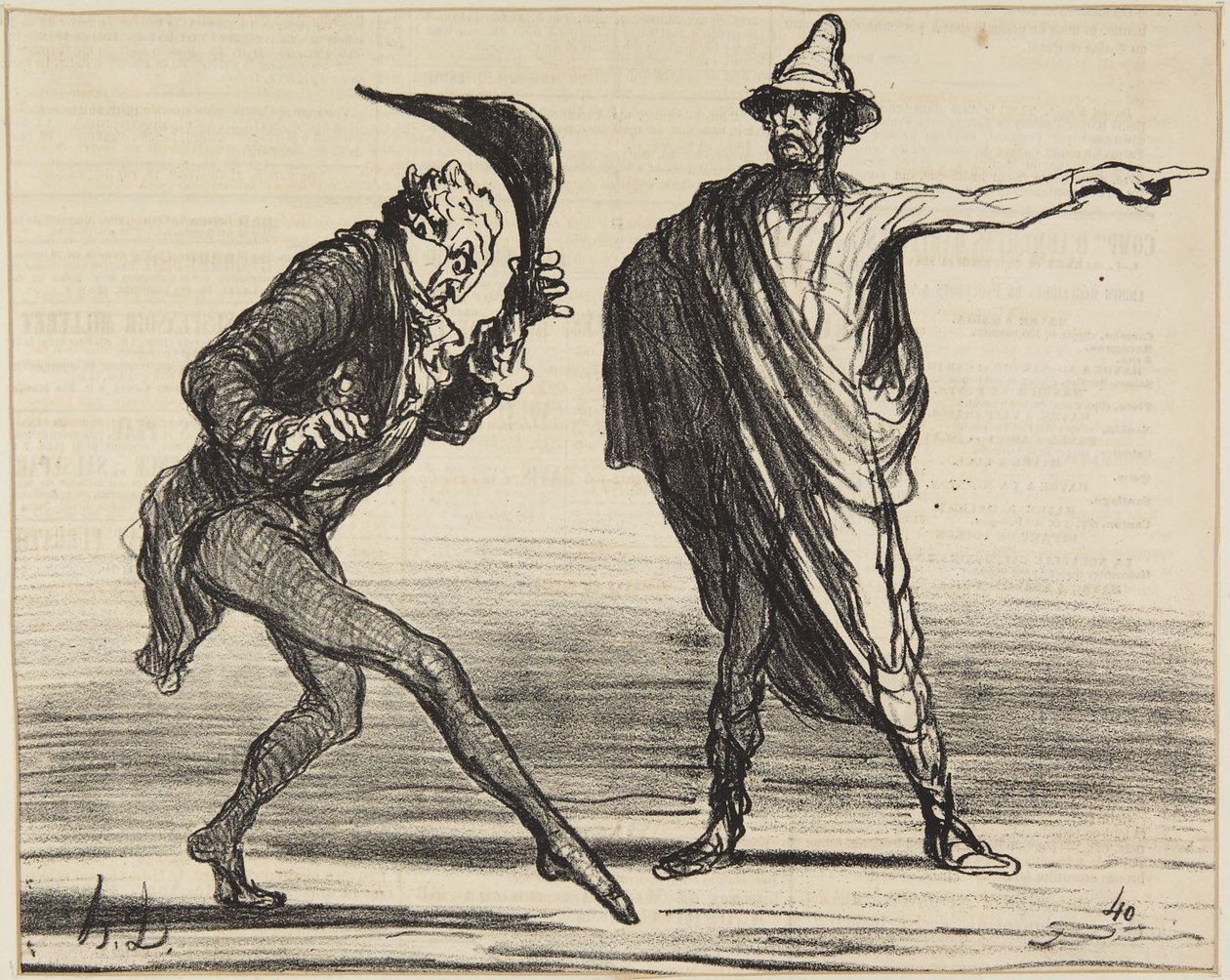 «Como as coisas estão actualmente na Toscana...» de Honoré Daumier