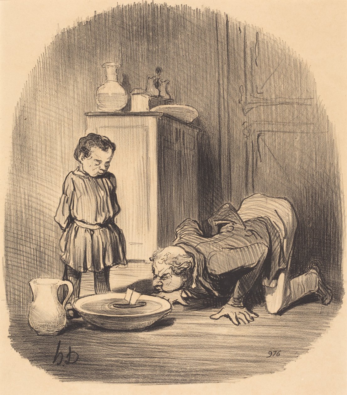 Como se dá... o gosto pela navegação de Honoré Daumier
