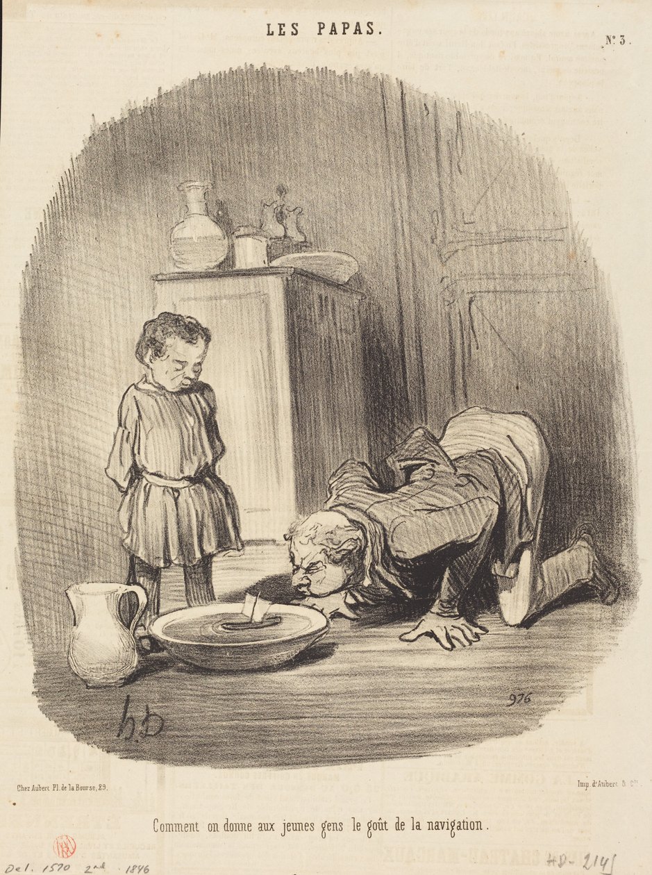 Como se dá... o gosto pela navegação de Honoré Daumier
