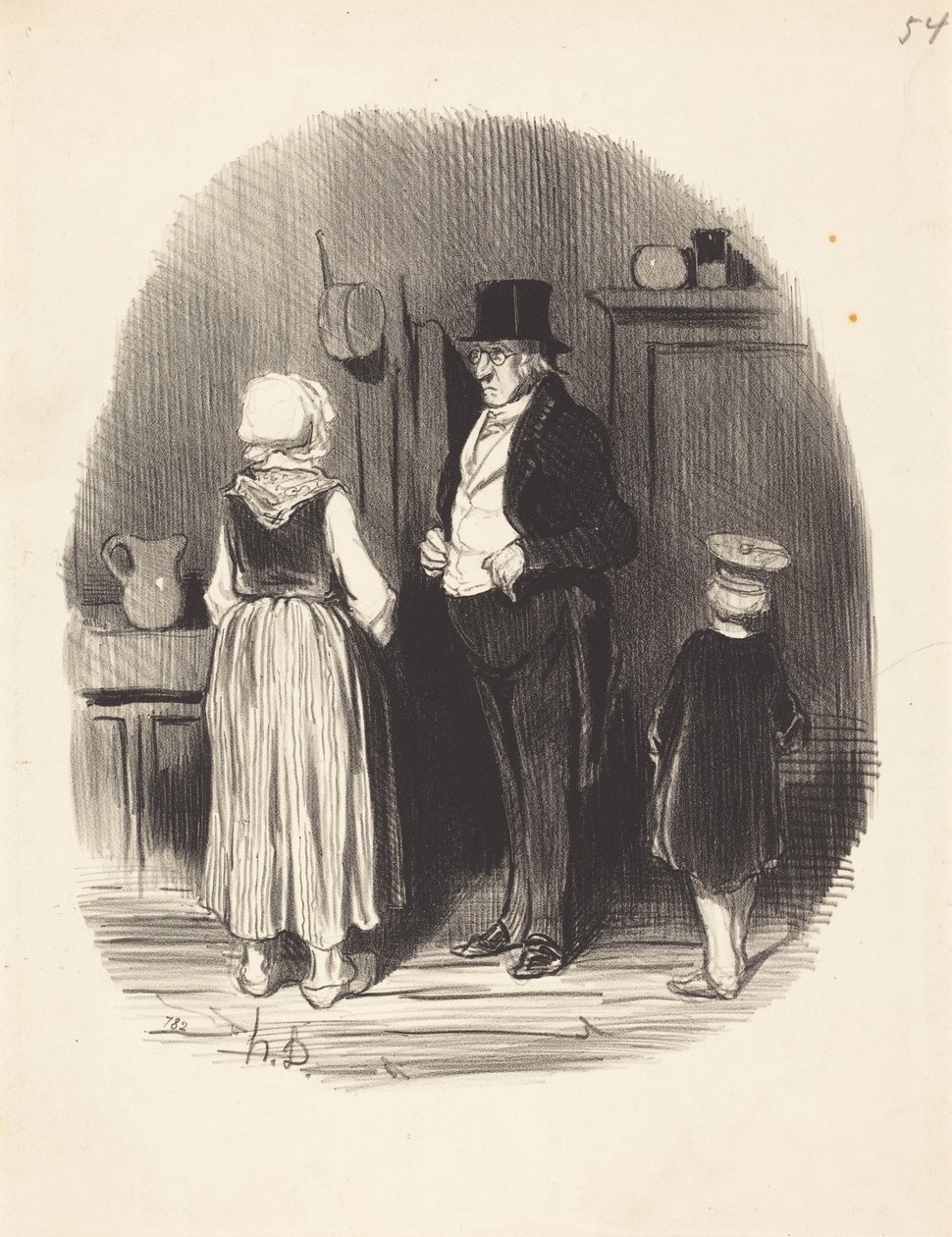 Como!... todas as minhas ovelhas morreram... de Honoré Daumier