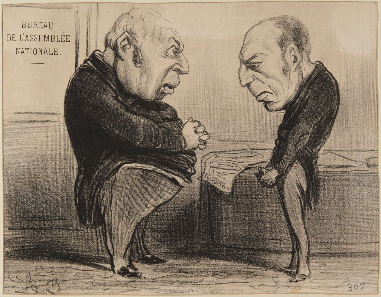 «Confusão da fusão!» de Honoré Daumier