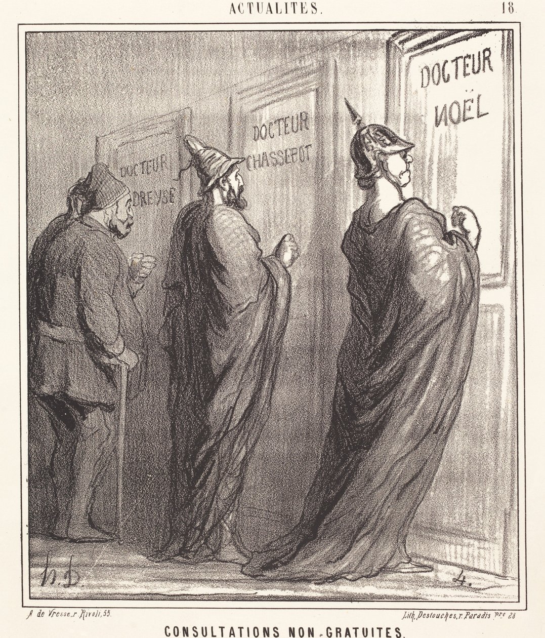 Consultas não gratuitas de Honoré Daumier