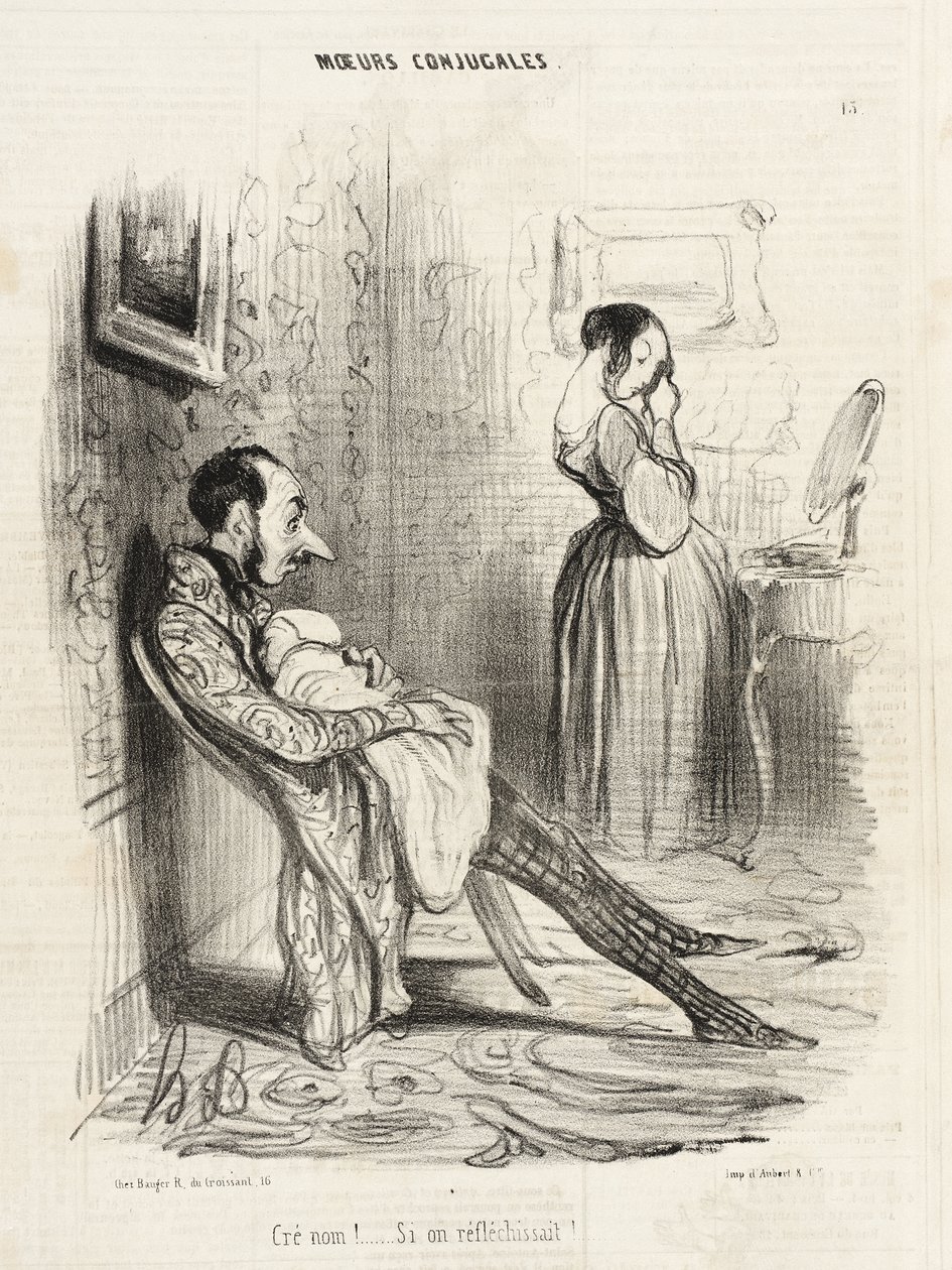 Raios!... E se pensássemos!... de Honoré Daumier