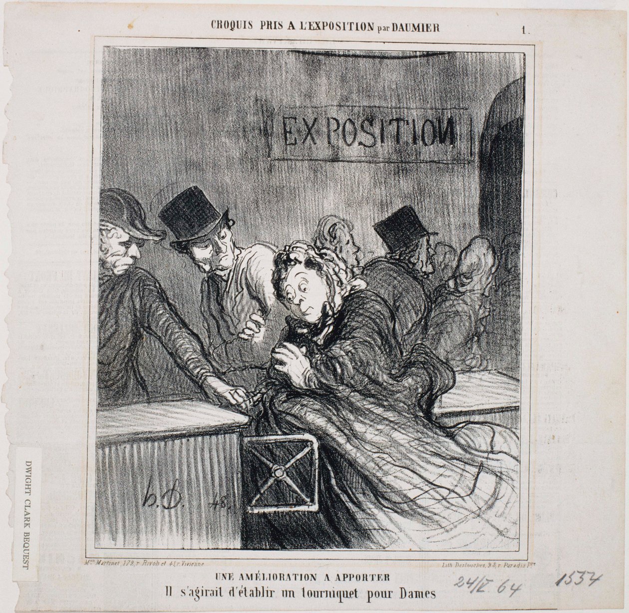 Esboços da Exposição: Uma melhoria a introduzir de Honoré Daumier