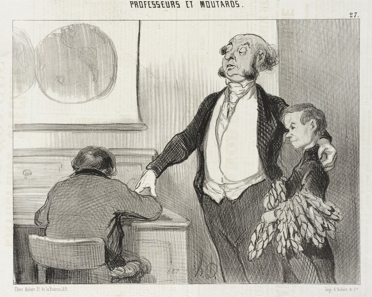 Neste anúncio que vai enviar a todos os jornais de Honoré Daumier