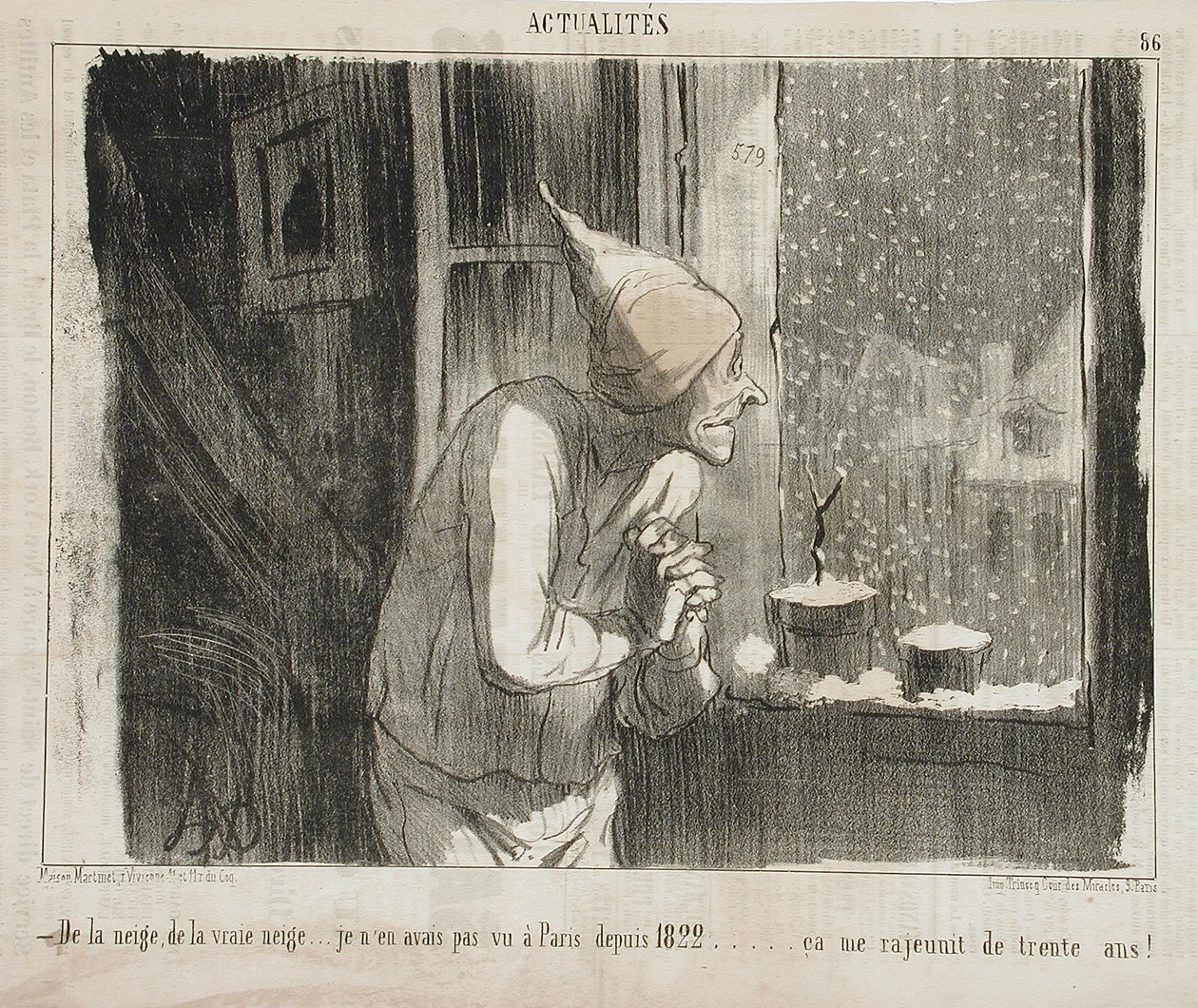 Neve, neve verdadeira... de Honoré Daumier