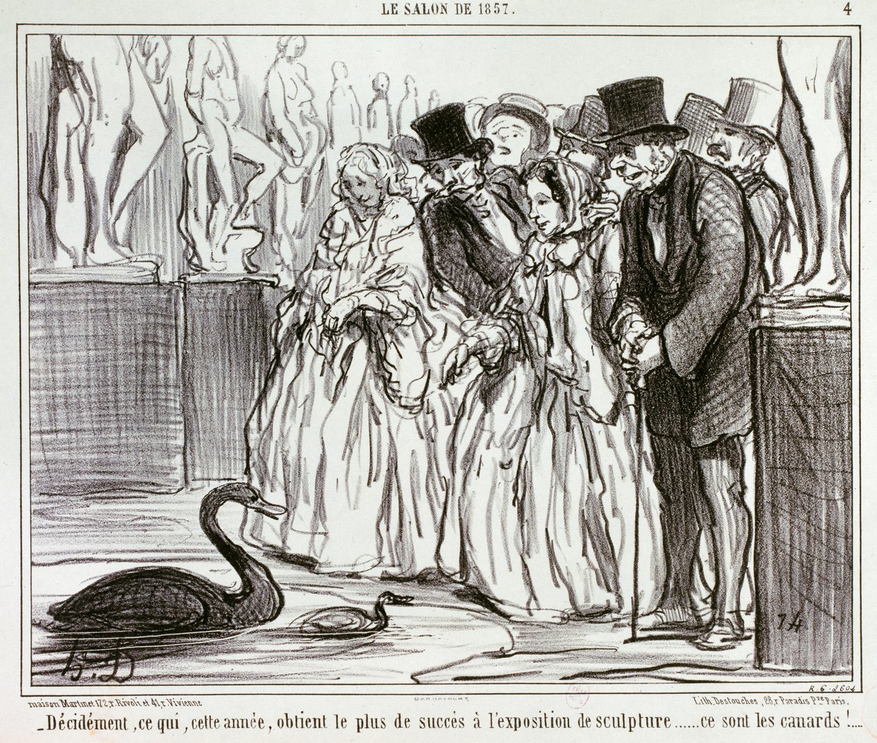Decididamente, o que este ano obtém maior êxito na exposição de escultura... / 4. de Honoré Daumier