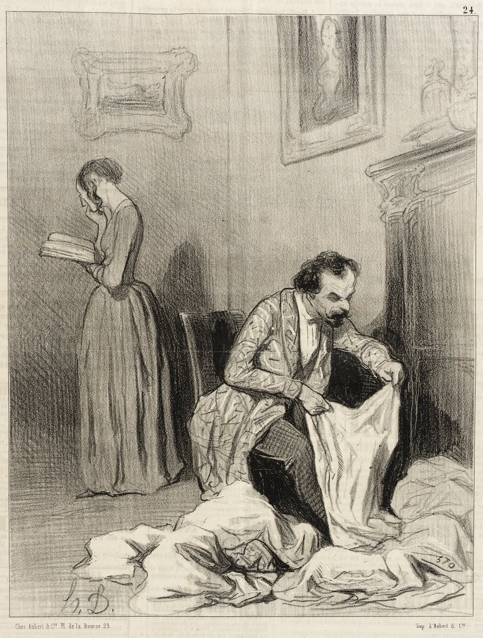 Desde que Virginie obteve o sétimo prémio de consolação... de Honoré Daumier