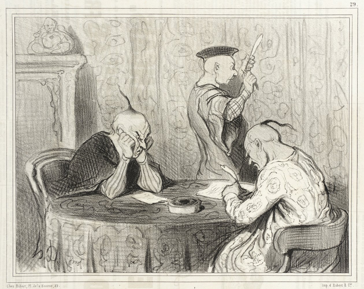 Autores frívolos de Honoré Daumier