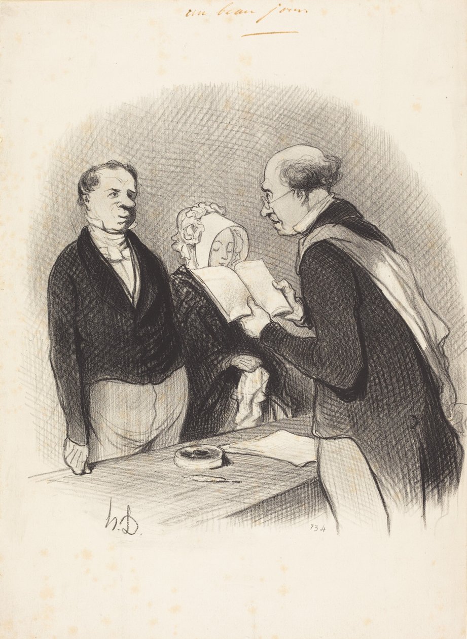 Na presença do Sr. Presidente da Câmara de Honoré Daumier