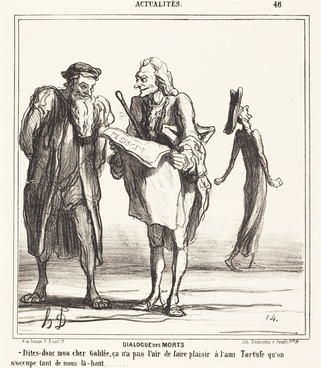 Dialogue des morts de Honoré Daumier