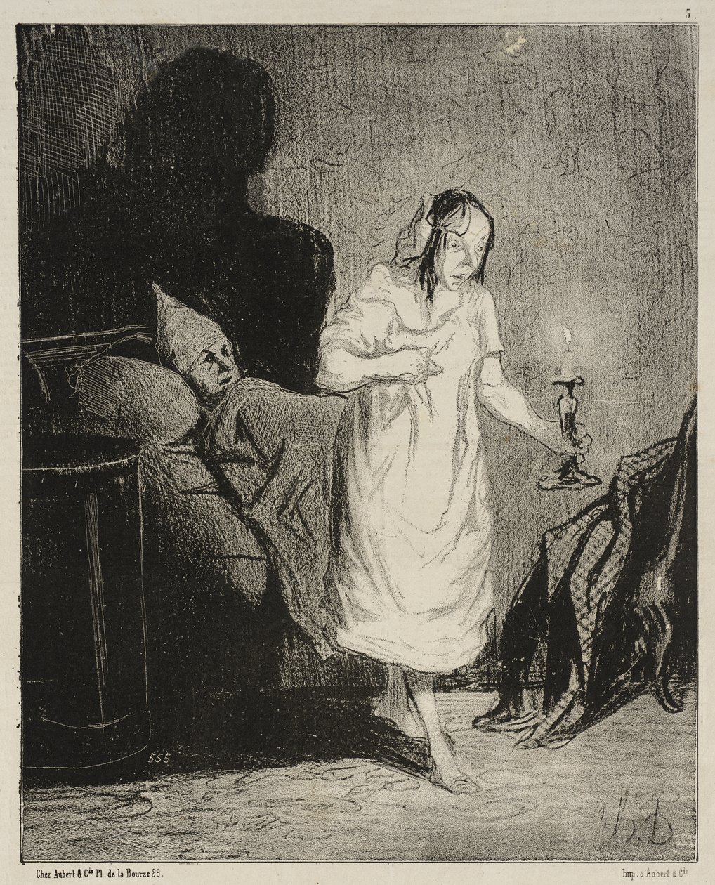Diz lá, Bichette ... em que estás a pensar ... de Honoré Daumier