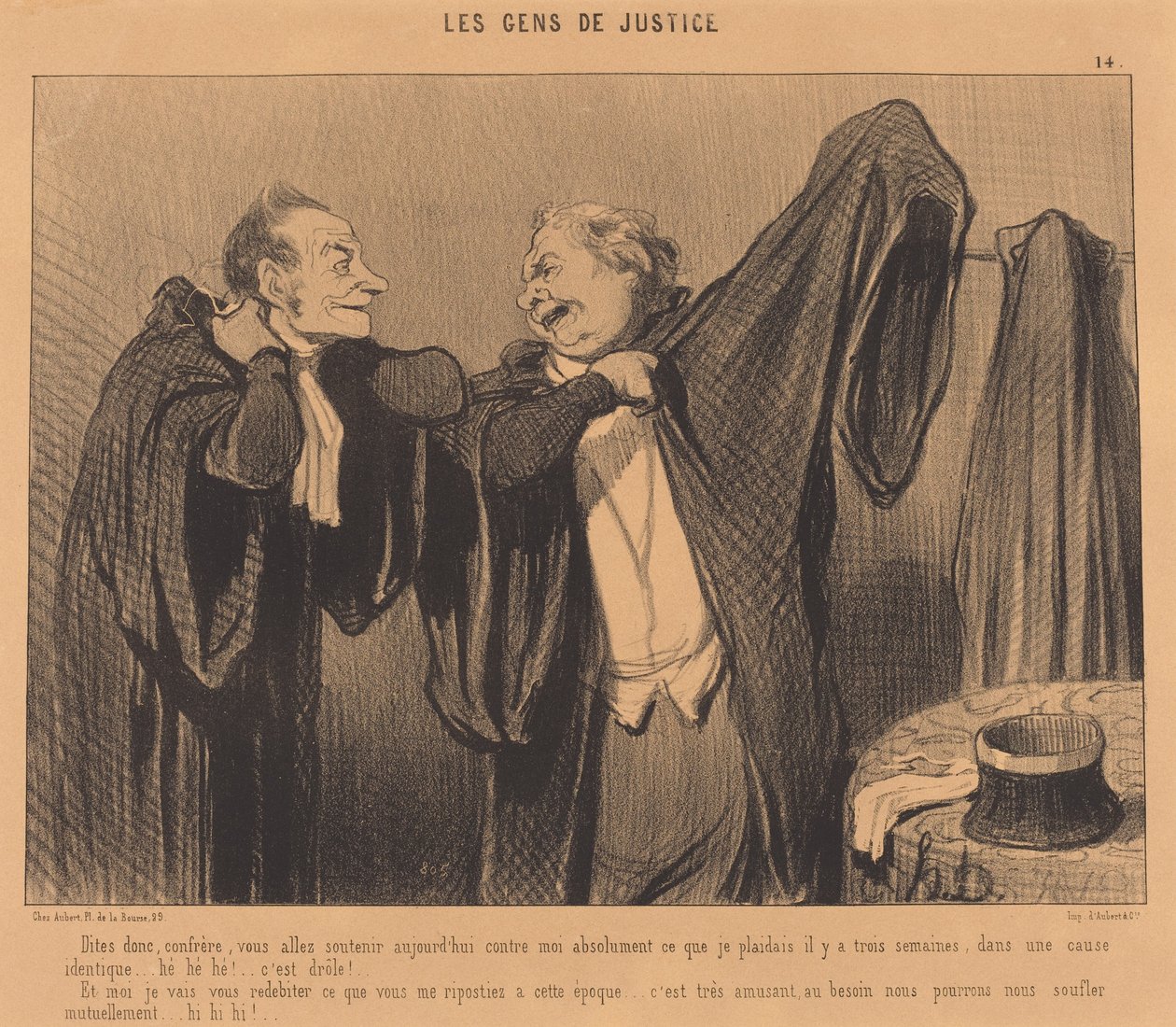 Sagen Sie mal, Kollege, Sie werden unterstützen... de Honoré Daumier
