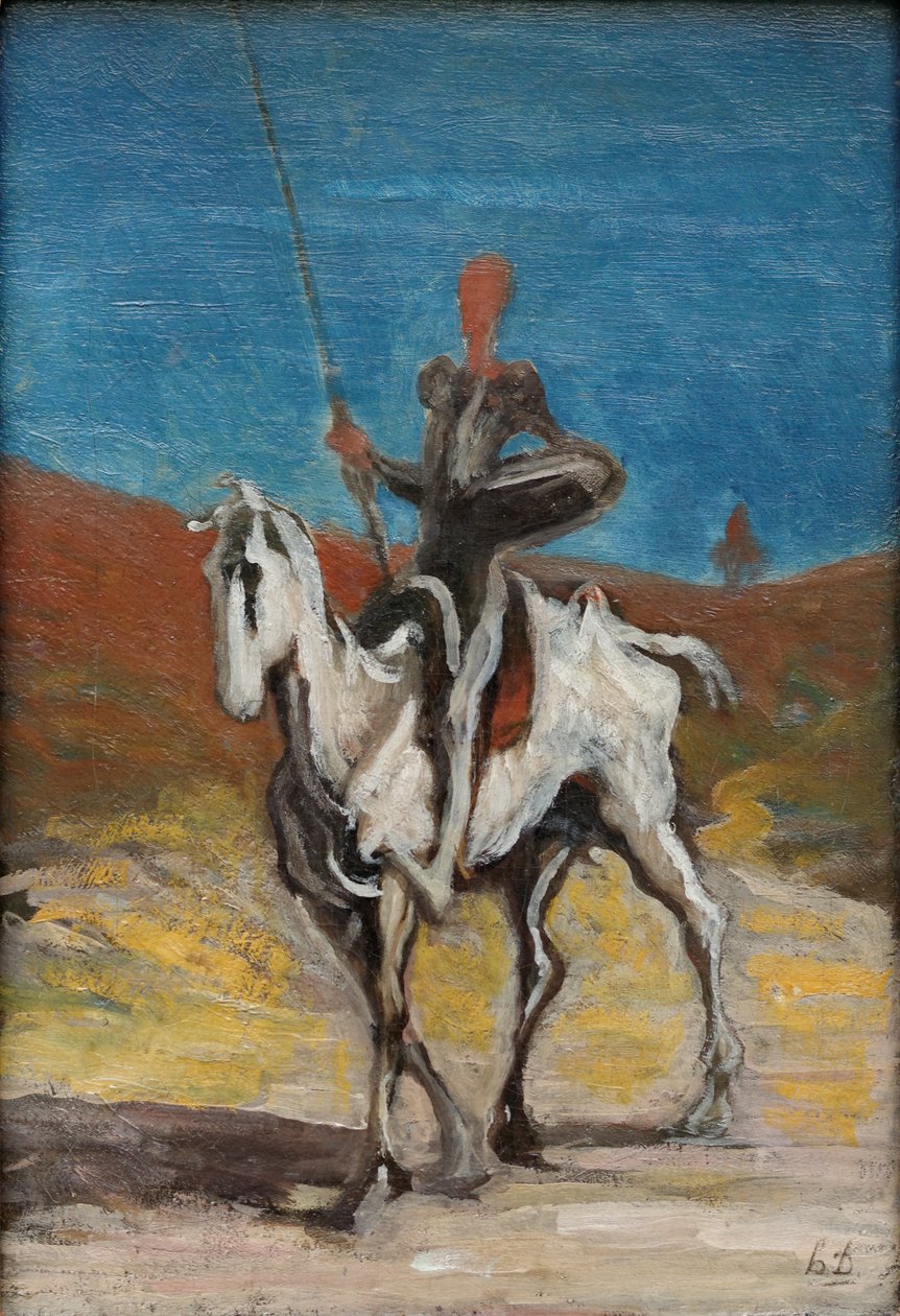 Dom Quixote e Sancho Pança de Honoré Daumier