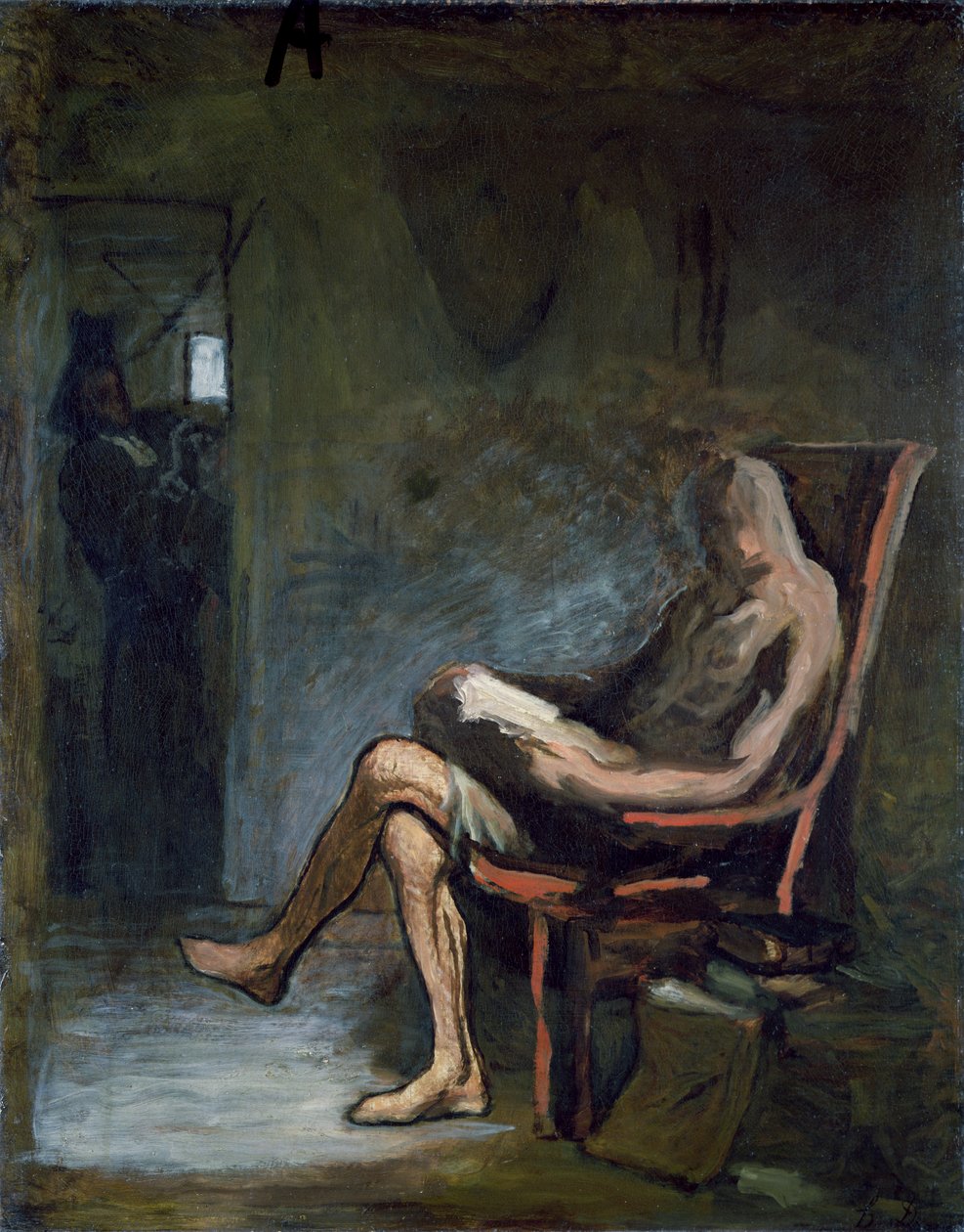 Leitura de Dom Quixote de Honoré Daumier