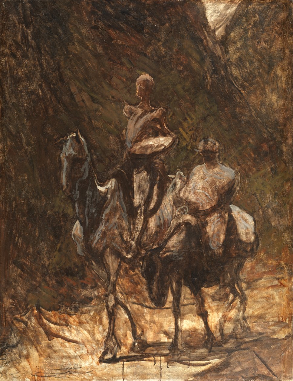 Dom Quixote e Sancho Pança de Honoré Daumier