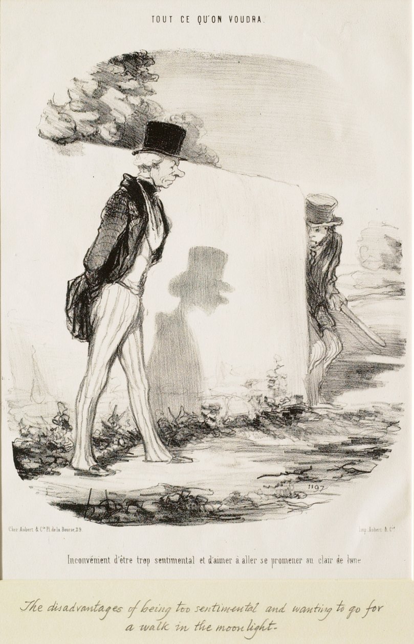 A desvantagem de ser demasiado sentimental... de Honoré Daumier