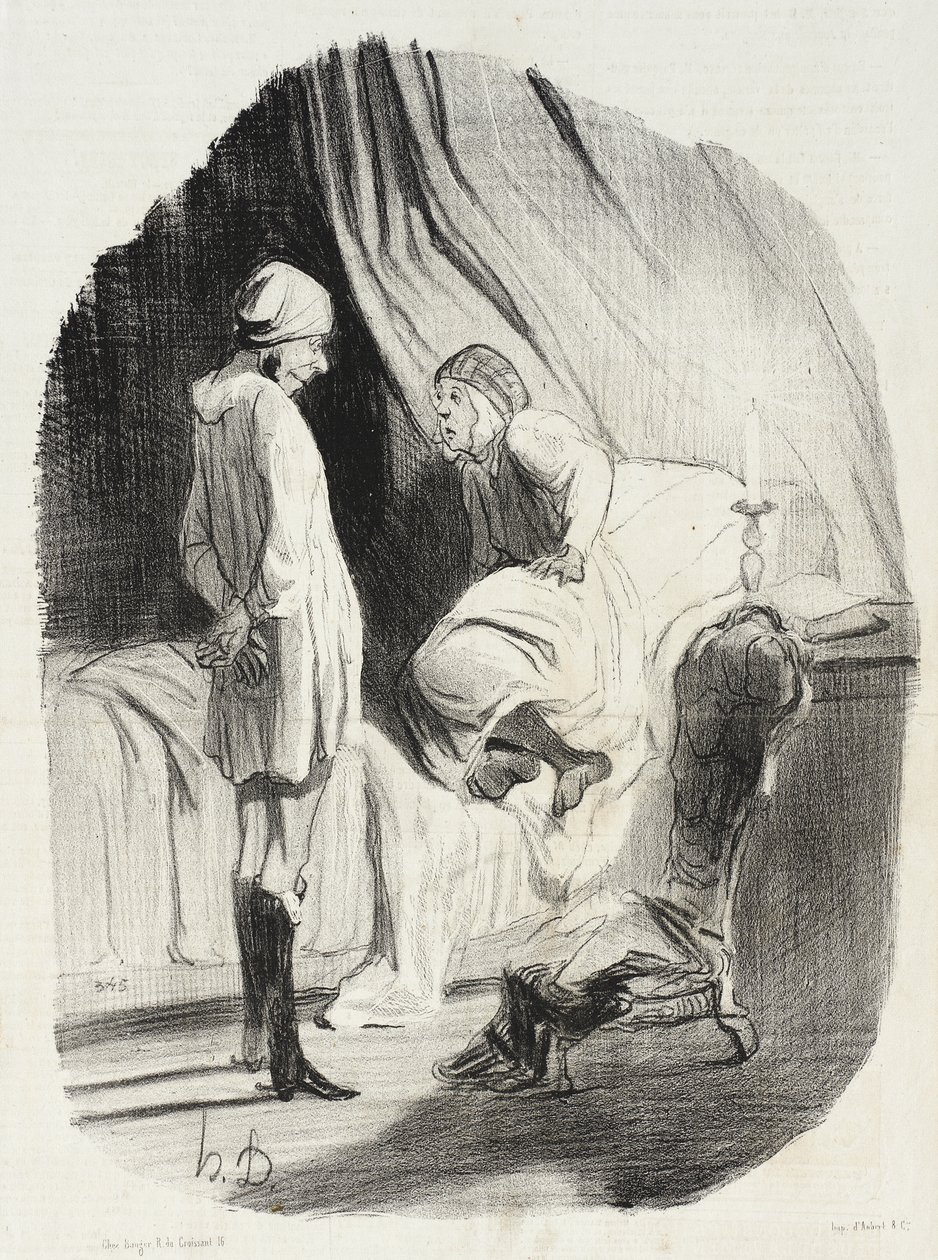 «Então, minha Didine, já dançámos bastante?...» de Honoré Daumier