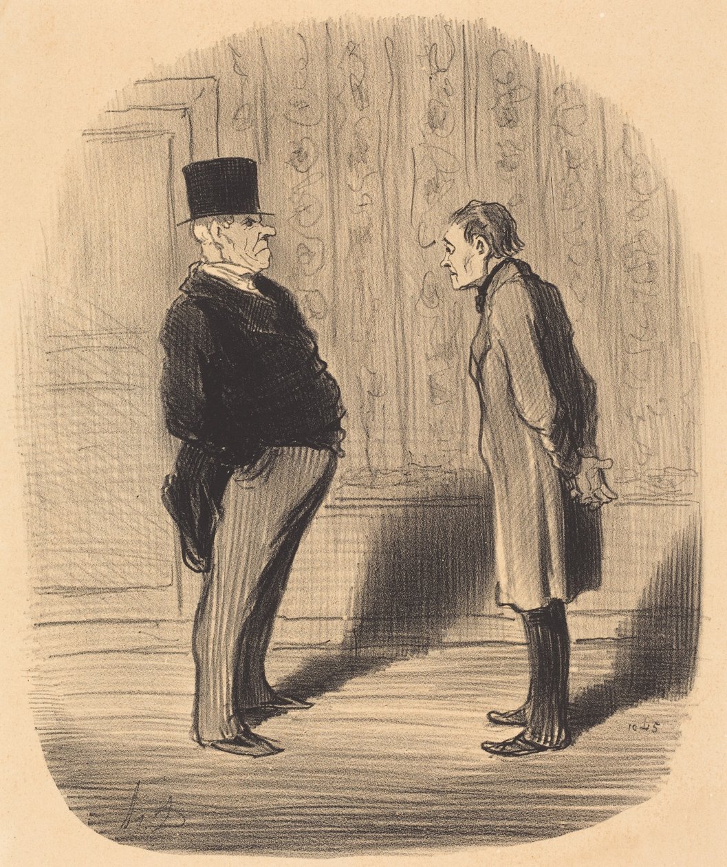Então, senhor, e as minhas três prestações... de Honoré Daumier