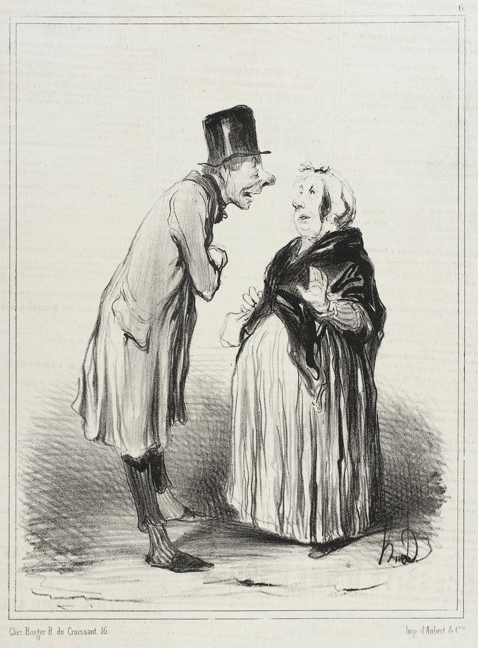 Pois é! É mesmo como vos digo, a menina... de Honoré Daumier