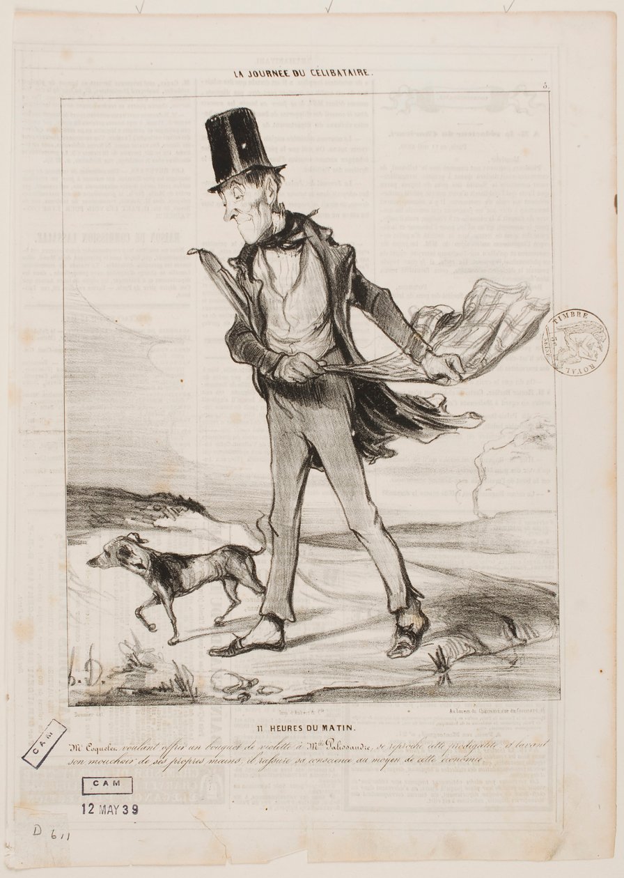Onze horas da manhã de Honoré Daumier