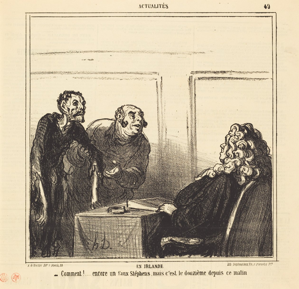 Na Irlanda de Honoré Daumier