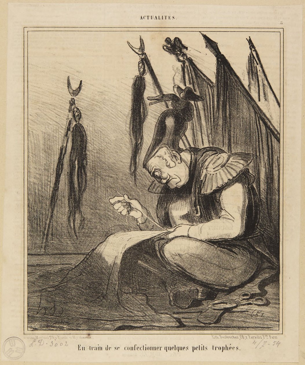 «A fazer alguns pequenos troféus para si próprios.» de Honoré Daumier