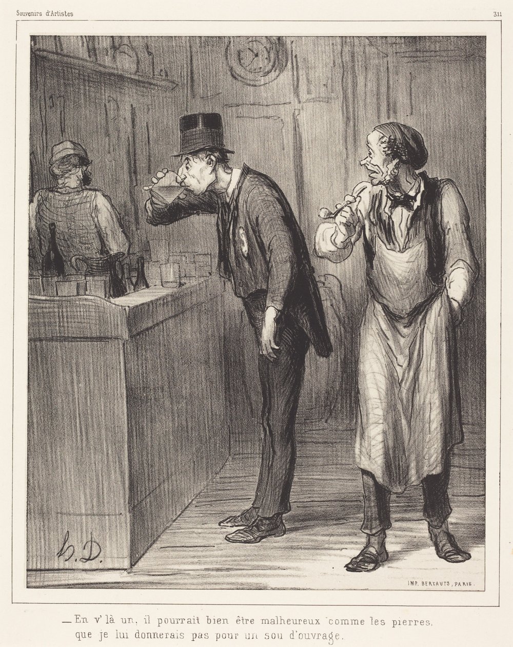 Eis um, bem poderia ser infeliz... de Honoré Daumier