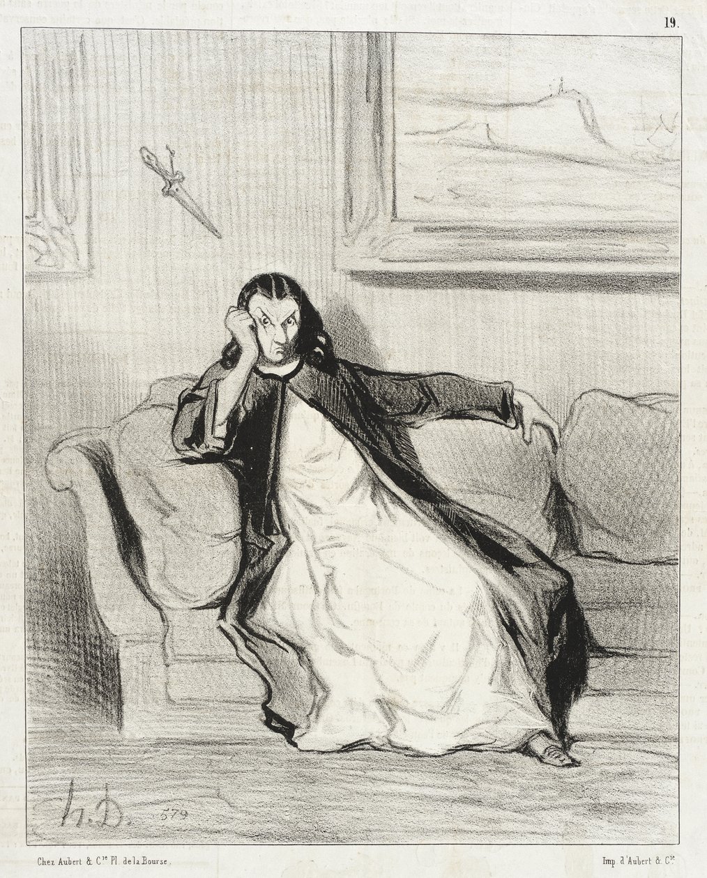 Inferno e danação!... Assobiada... Assobiada!!... Assobiada! de Honoré Daumier