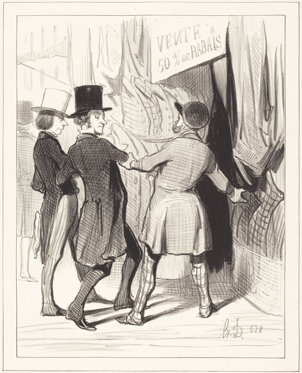 Entram senhores... aqui estão alguns magníficos... de Honoré Daumier