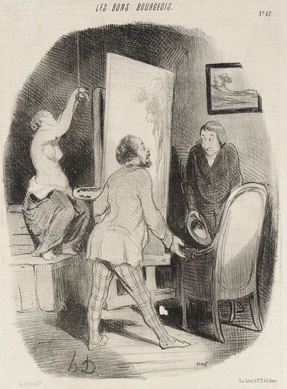 Entre, senhor ... esteja à vontade ... de Honoré Daumier
