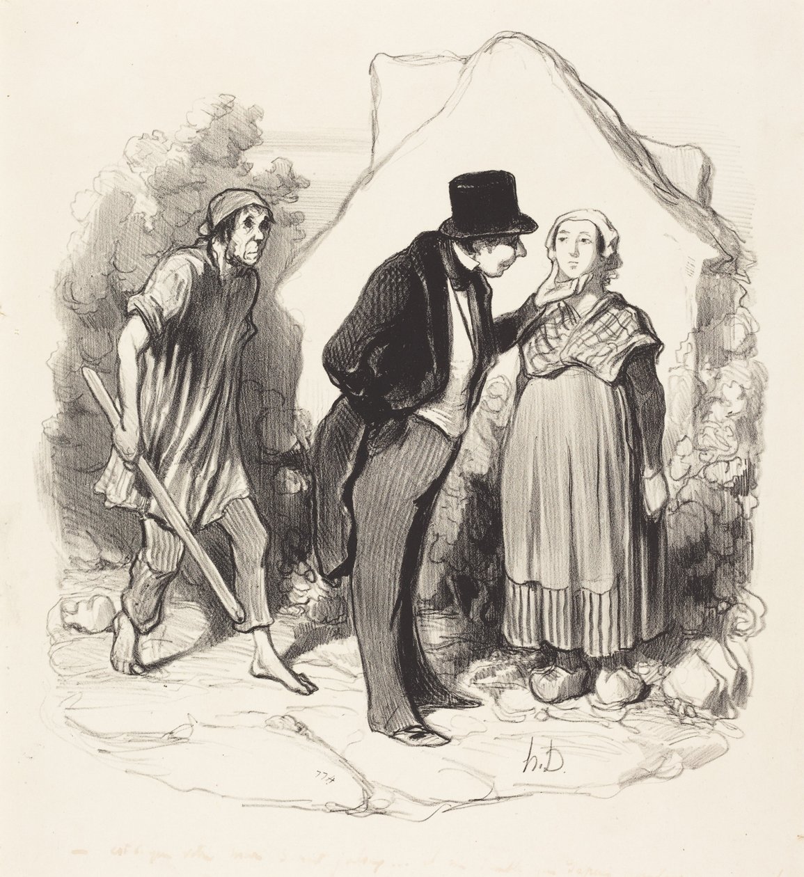 Est-ce que votre mari serait jaloux... de Honoré Daumier
