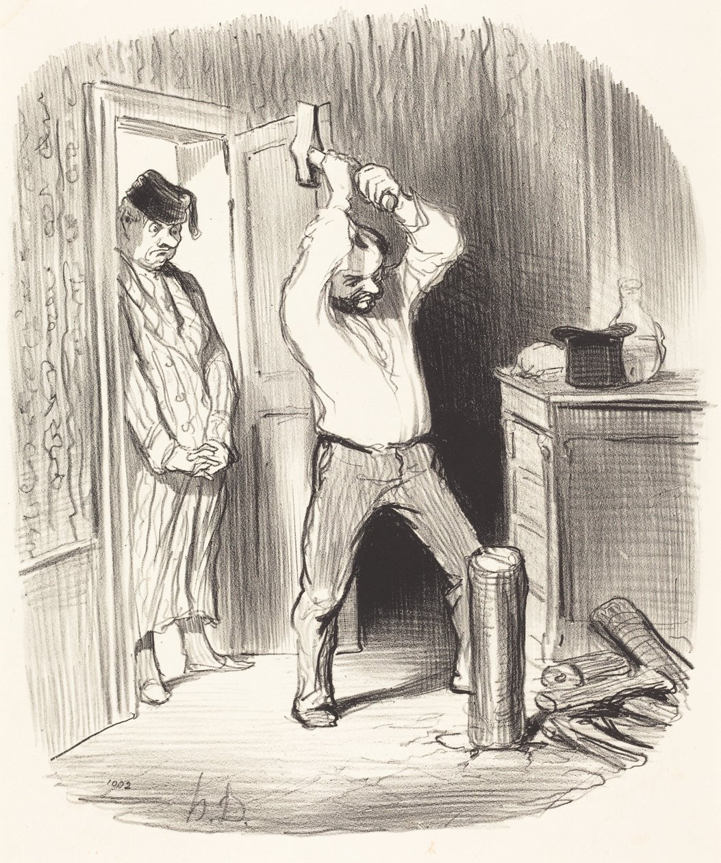 É permitido a Deus... rachar lenha... de Honoré Daumier