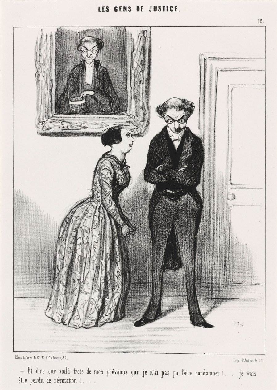 E pensar que há três ... avisados que não consegui fazer condenar!... de Honoré Daumier