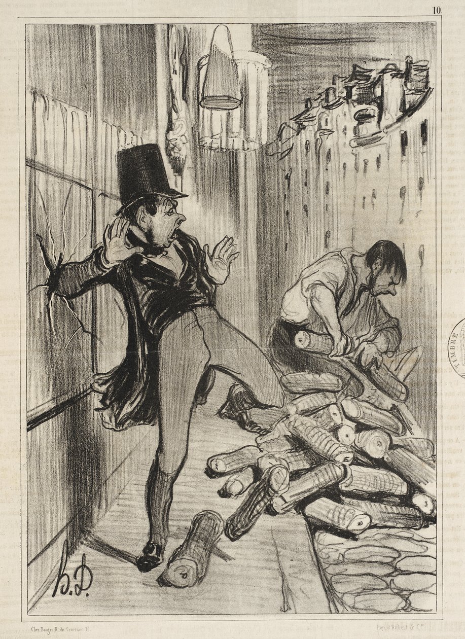 Raios!... como estes seres são maçadores! de Honoré Daumier