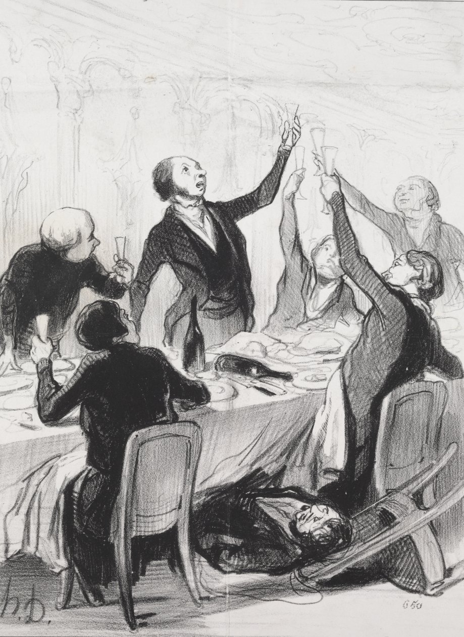 Um 43º brinde... à Sociedade de Temperança de Honoré Daumier