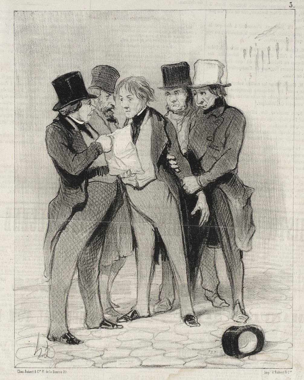 Caça que pode ser caçada em todas as estações de Honoré Daumier