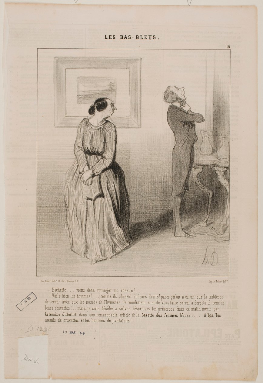 Querido... vem arranjar-me a gravata!... de Honoré Daumier