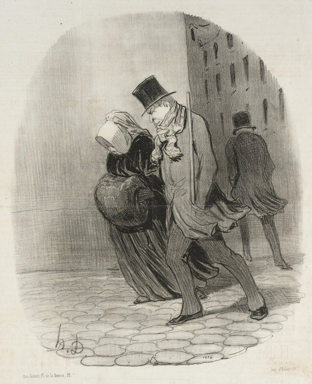 Oito graus abaixo de zero de Honoré Daumier
