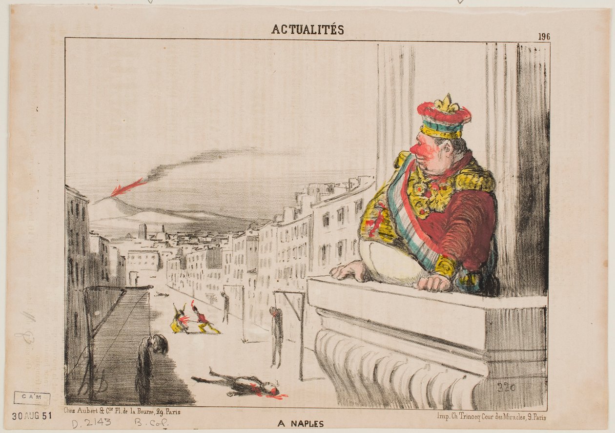 Em Nápoles de Honoré Daumier
