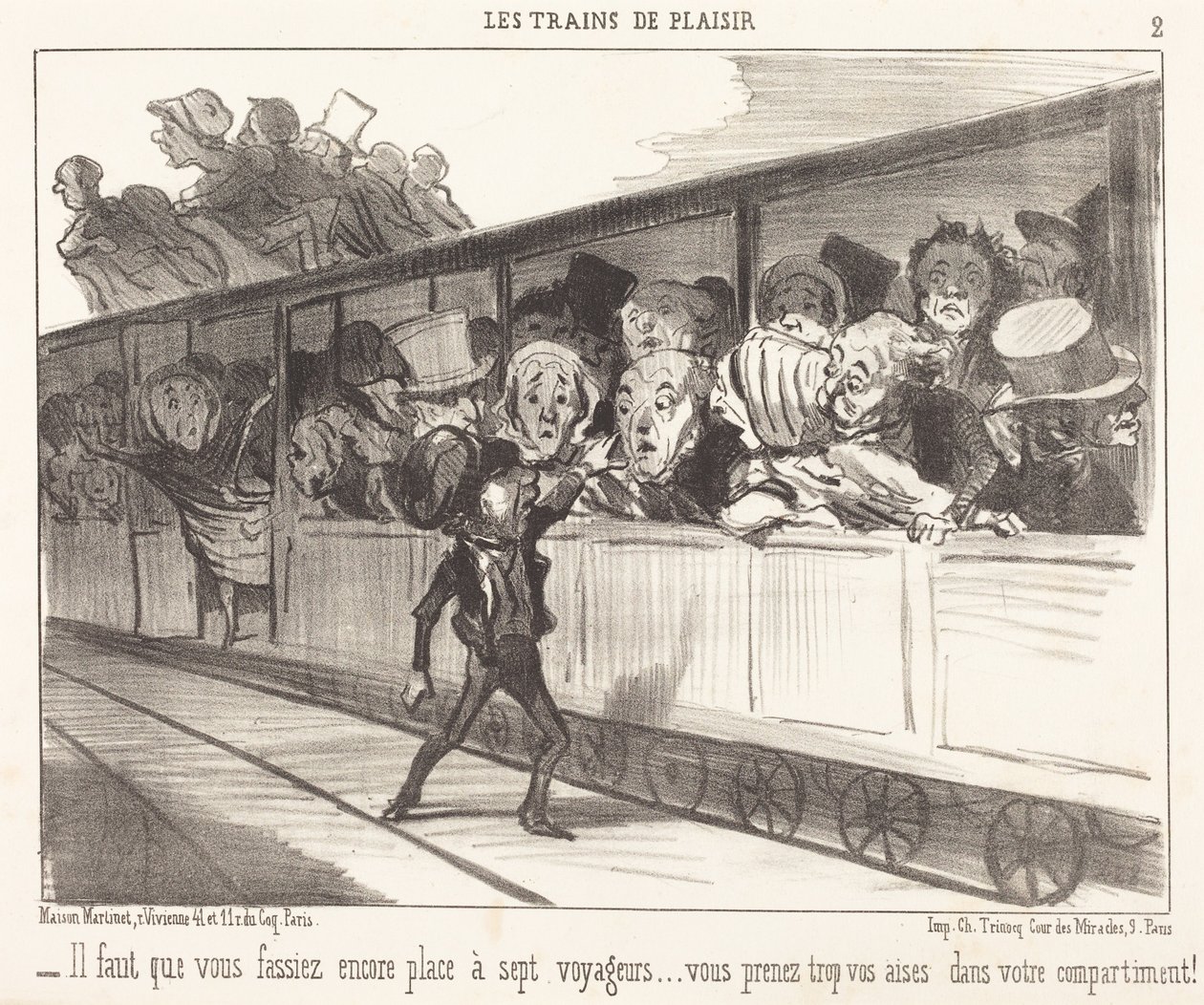 Têm de voltar a dar lugar... de Honoré Daumier