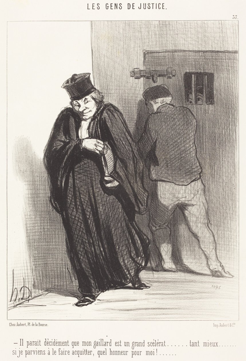 Parece... que o meu rapaz é um grande malandro... de Honoré Daumier