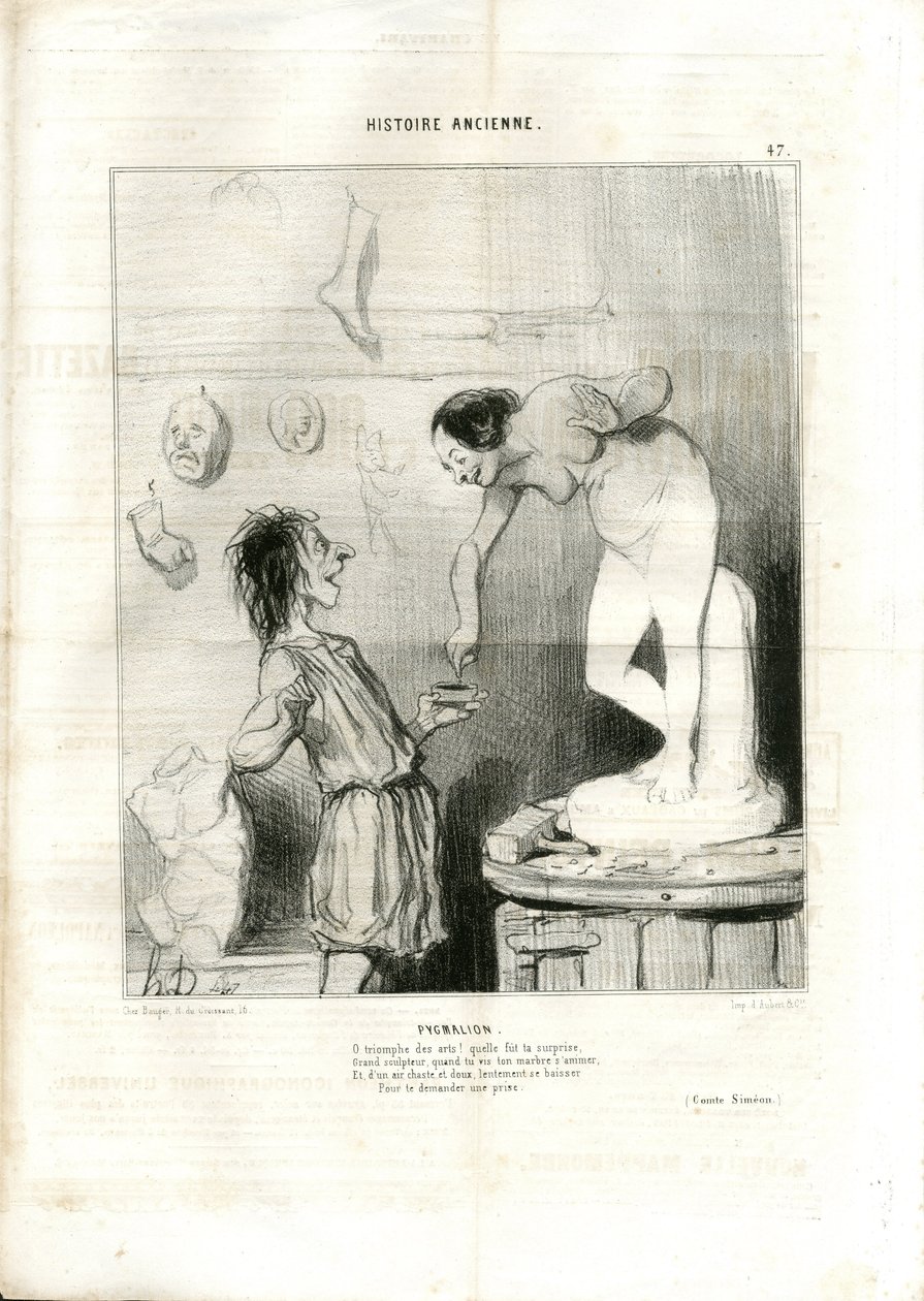 Ilustração de Honore Daumier (1808-1879) em Le Charivari de Honoré Daumier