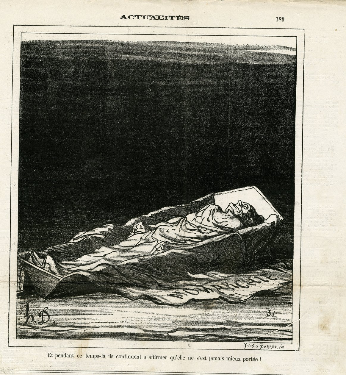 Ilustração de Honore Daumier (1808-1879) em Le Charivari de Honoré Daumier