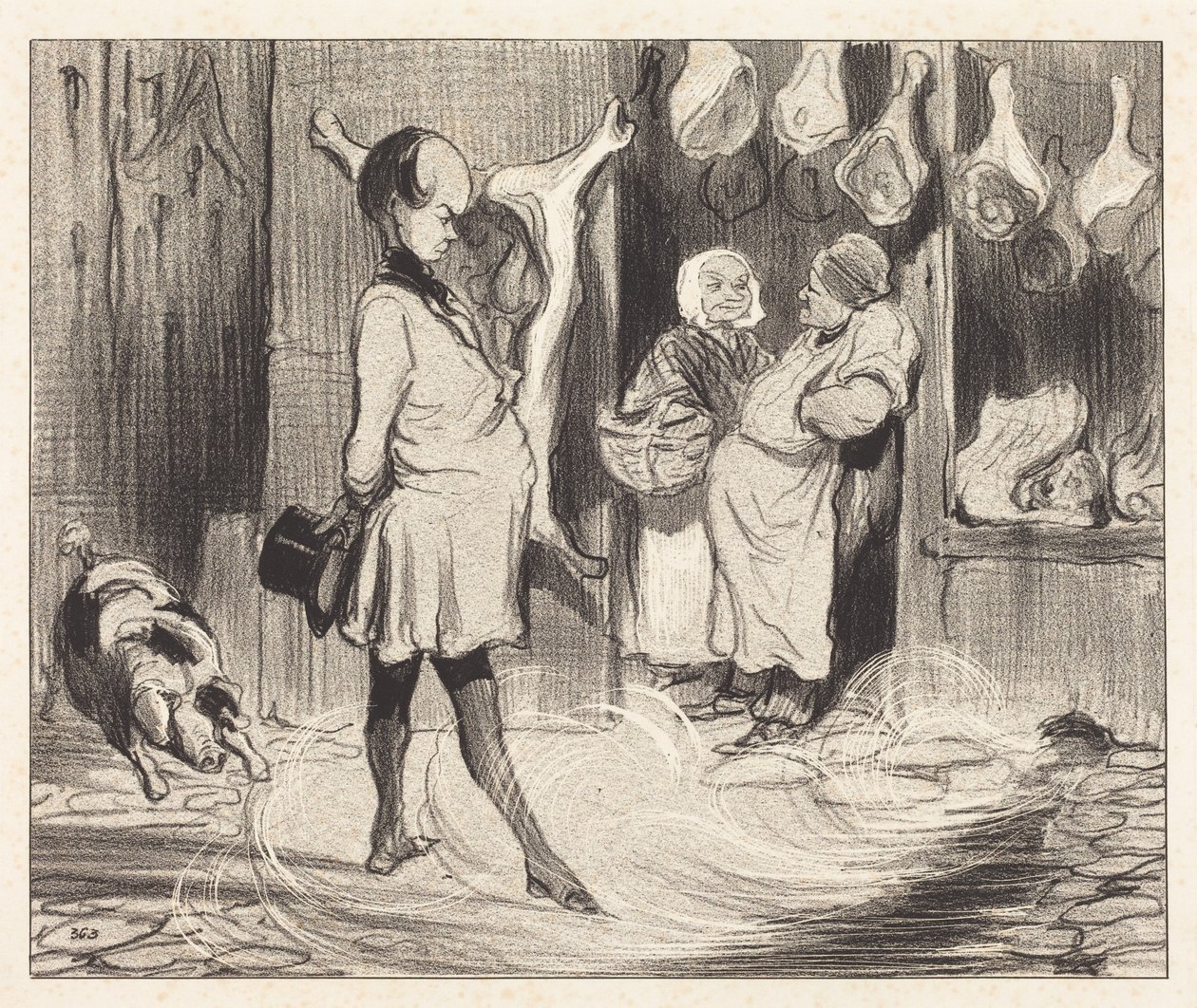 Impressões de viagem de um grande poeta de Honoré Daumier