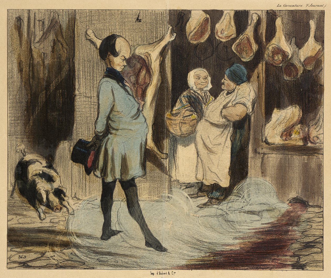 Impressões de viagem de um grande poeta de Honoré Daumier